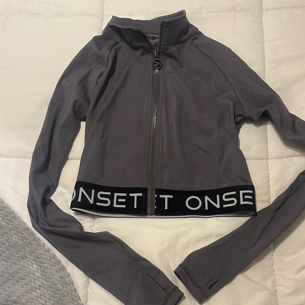 Women's Gray Jacket onset brand